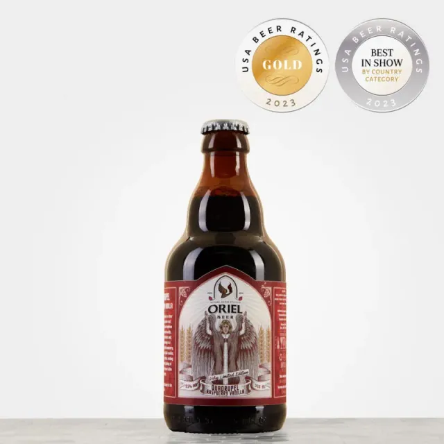 Oriel Quadrupel Raspberry Vanilla quadrupel framboos vanille