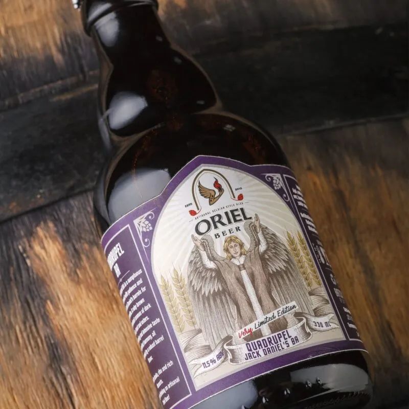 Oriel Quadrupel Jack Daniels BA speciaalbier 11,5%