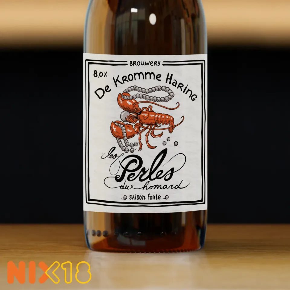 Brouwerij De Kromme Haring Les Perles Du Homard bier saison
