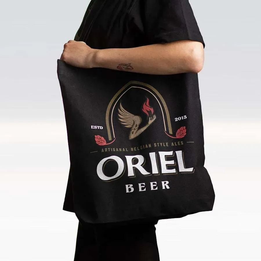 Oriel Beer tote bag draagtas katoen