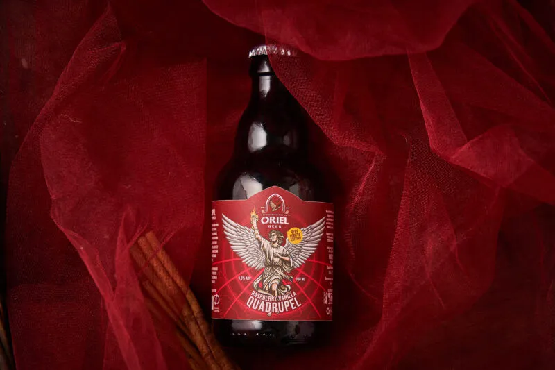 Oriel Quadrupel Raspberry Vanilla #22 bier framboos