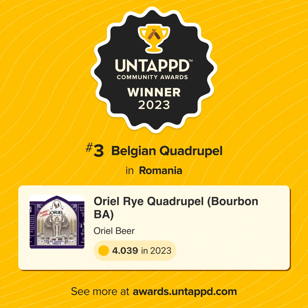 Oriel Rye Quadrupel Bourbon BA Quadrupel roggemout