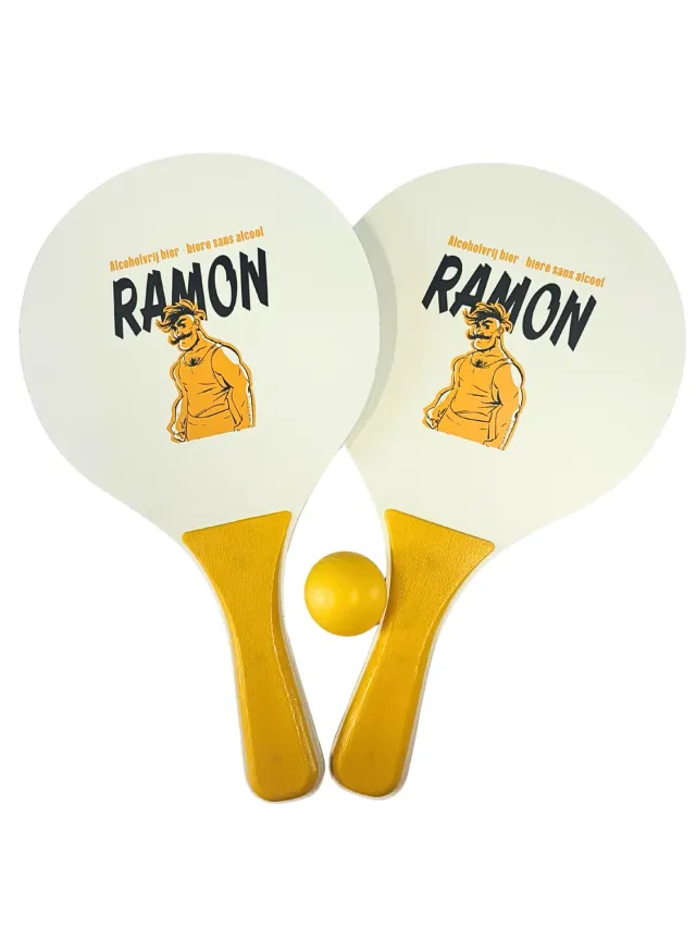 Ramon beachball set 2 rackets met bal