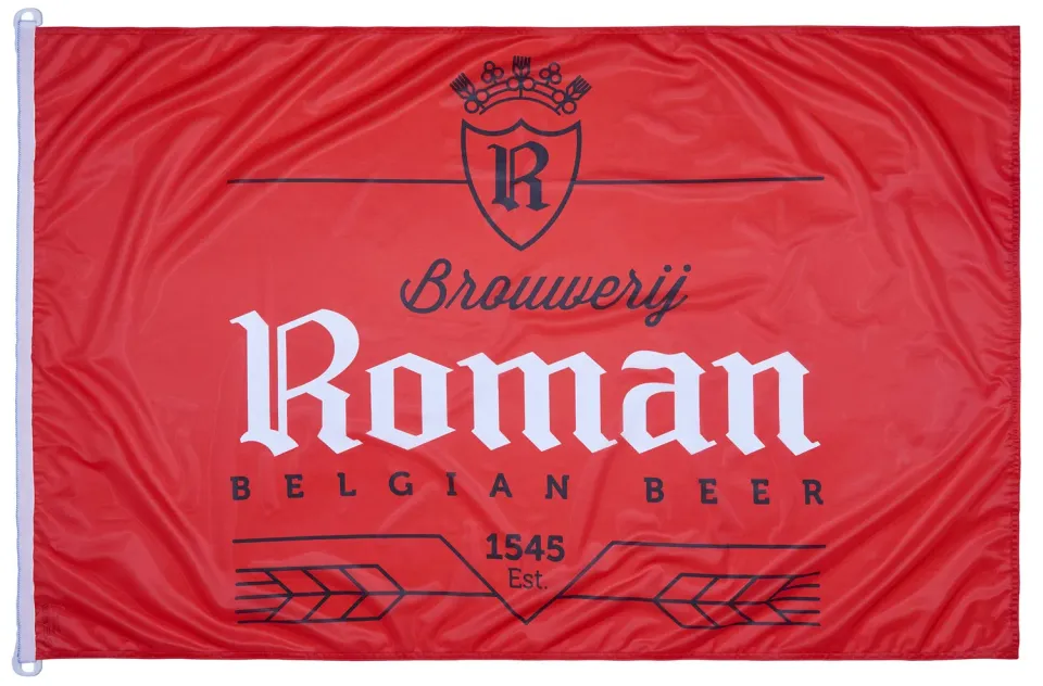 Brouwerij Roman vlag 150 x 100 cm decoratie