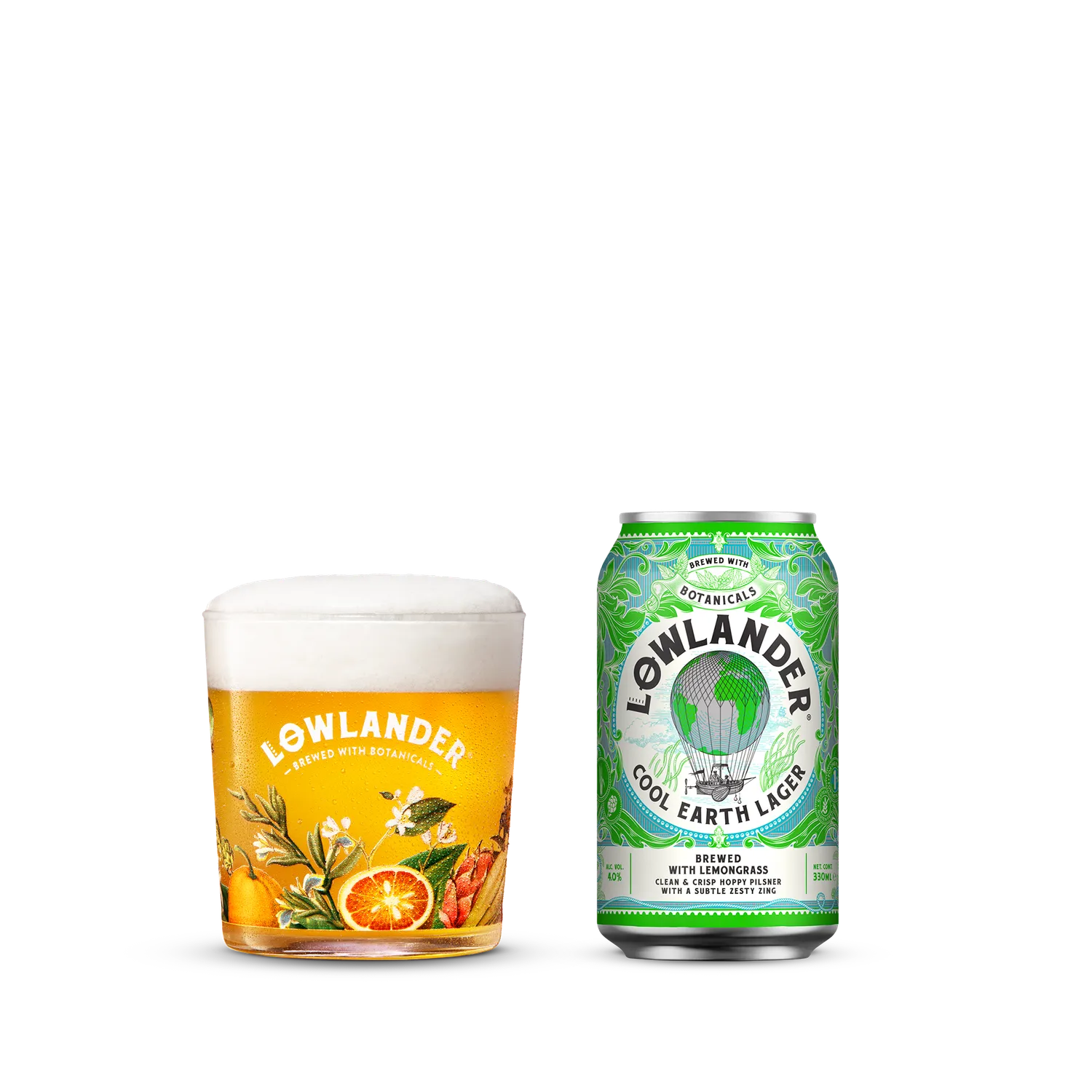 Lowlander Cool Earth Lager pilsner 12-pack blik