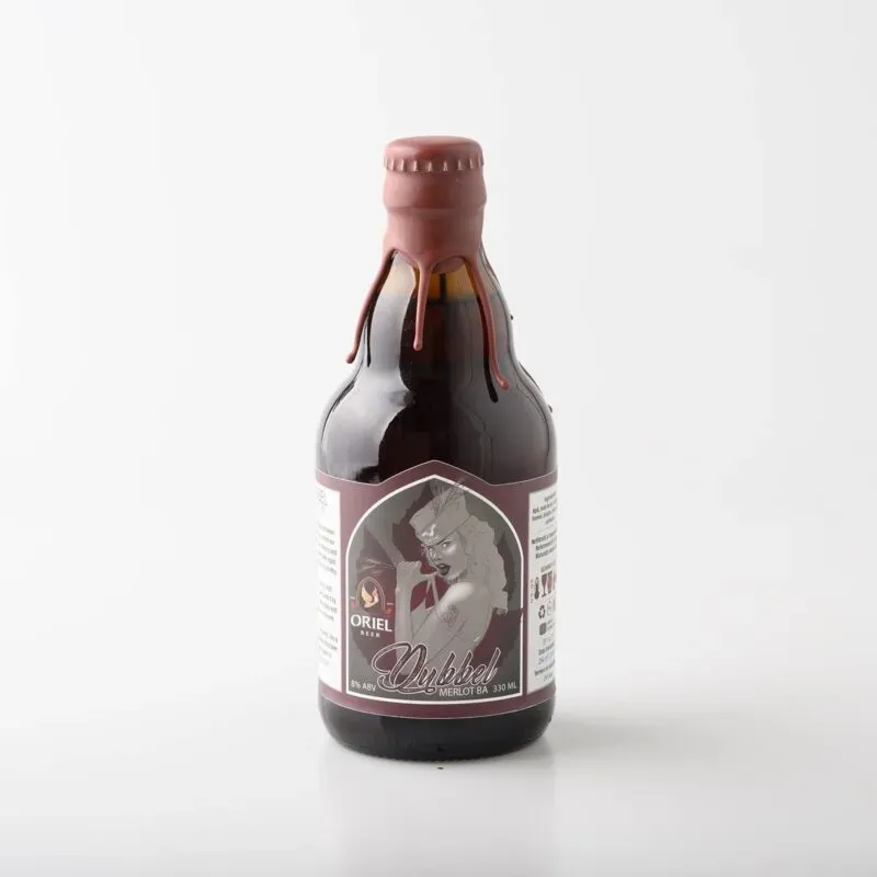 Oriel Dubbel Merlot BA bruin bier 8% merlotvat