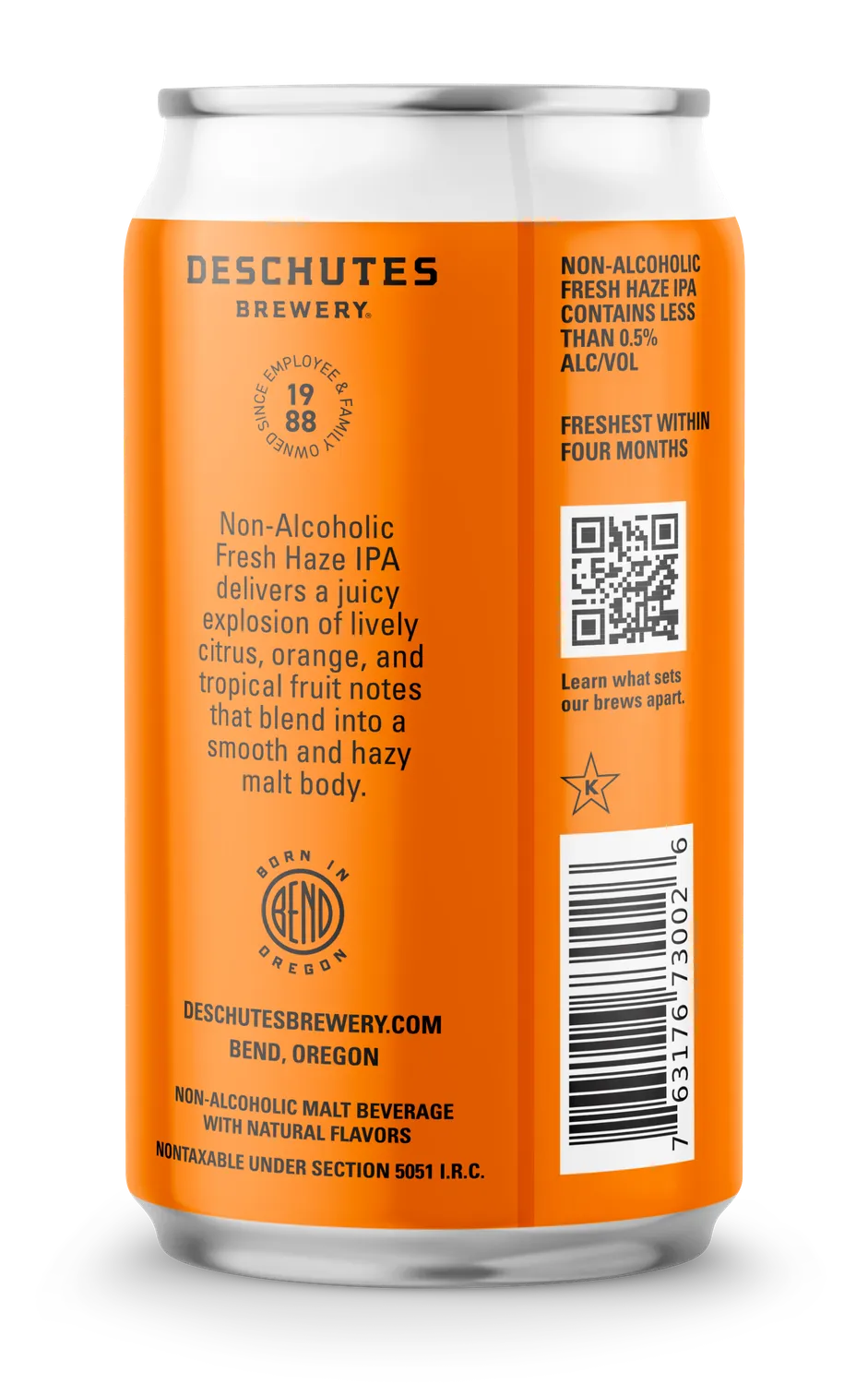Deschutes Fresh Haze Non-Alcoholic IPA bier 6-pack 0.0