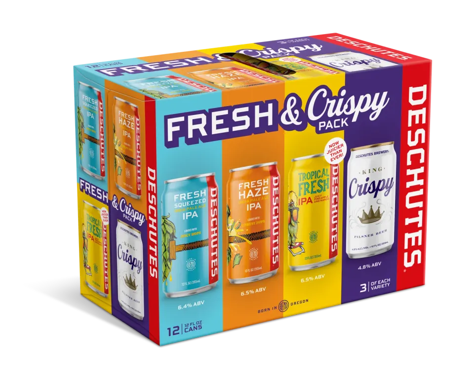 Deschutes Fresh & Crispy Pack IPA bier proefpakket hoppig