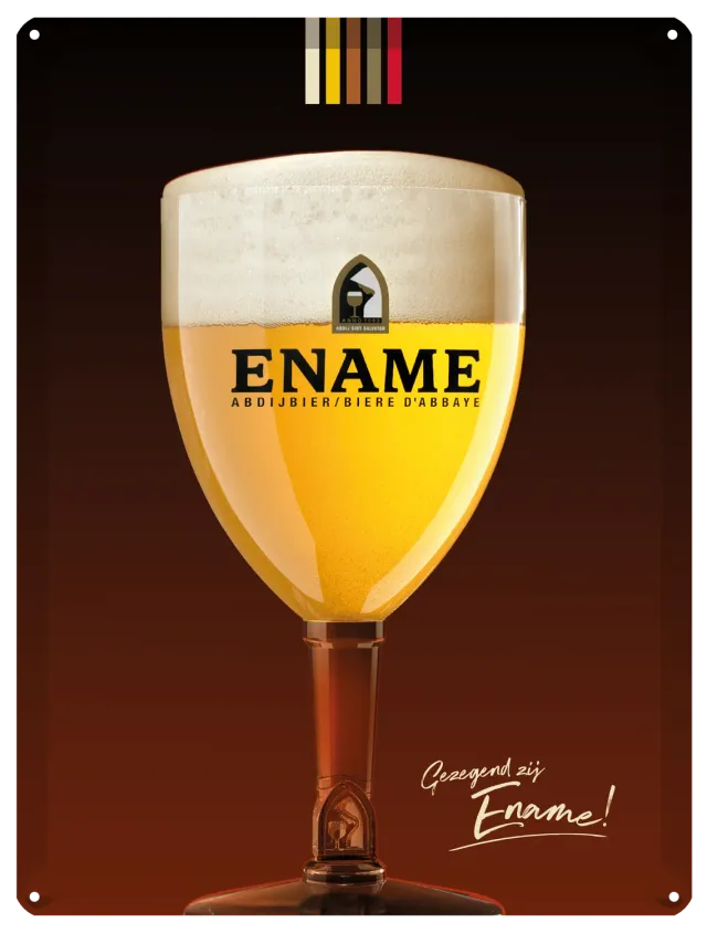Ename metalen reclamebord wanddecoratie 40x30 cm