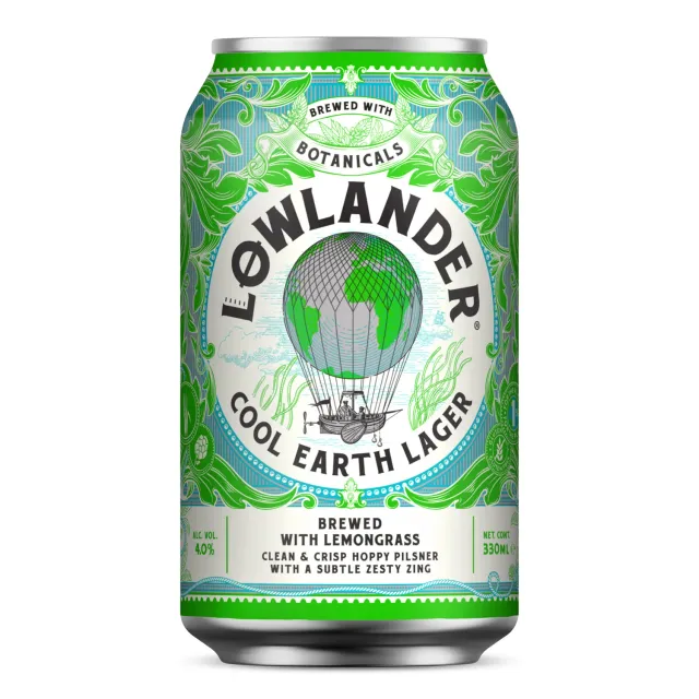 Lowlander Cool Earth Lager pilsner 12-pack blik