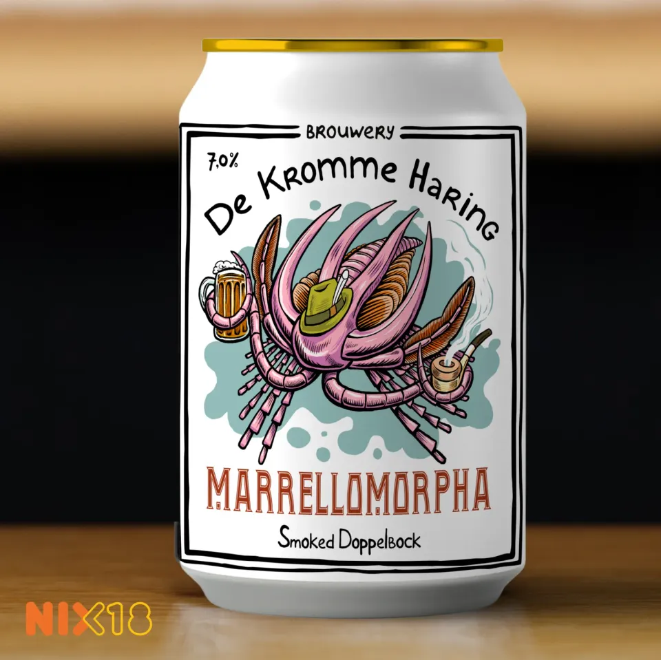 Brouwerij De Kromme Haring Marrellomorpha rookbier rood