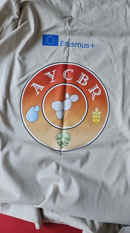 Oriel Beer beige t-shirt katoen merchandise