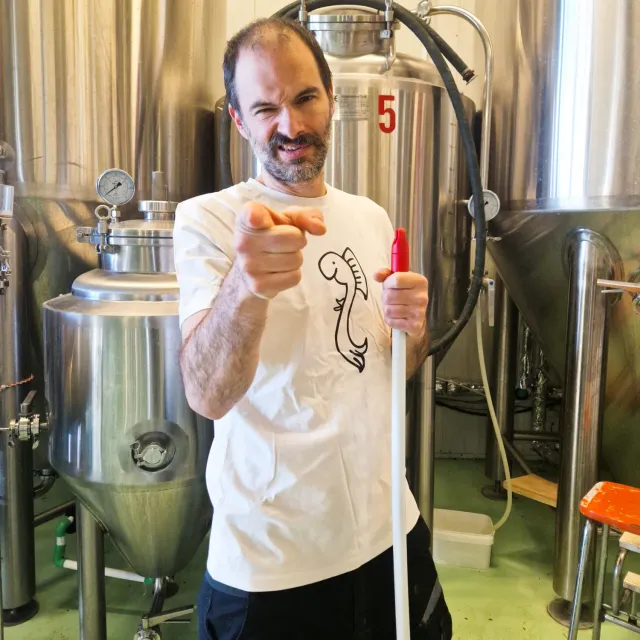 Brouwerij De Kromme Haring T-shirt White wit S-3XL