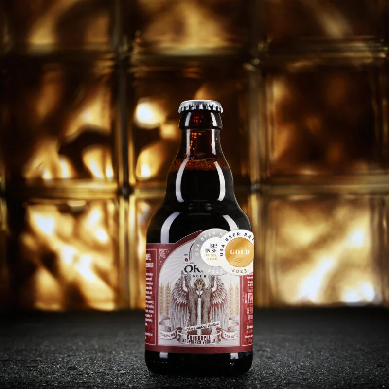 Oriel Quadrupel Raspberry Vanilla quadrupel framboos vanille