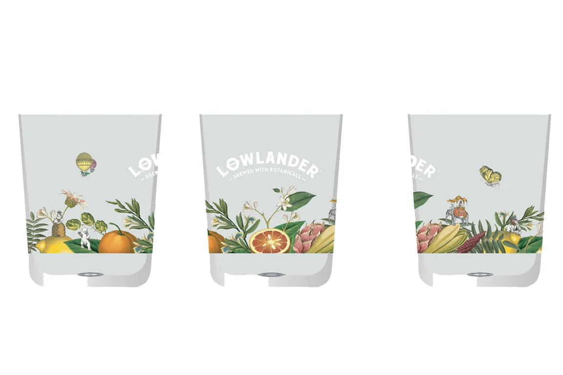 Lowlander bierglas 25cl 12-pack botanisch