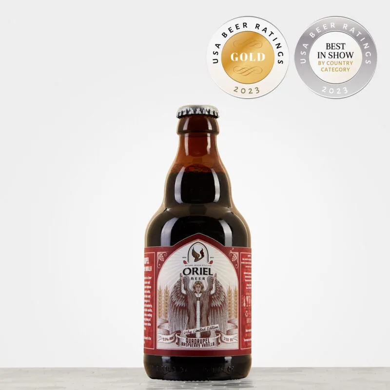 Oriel Beer Prestige Pack speciaalbier 2 bieren + glas framboos