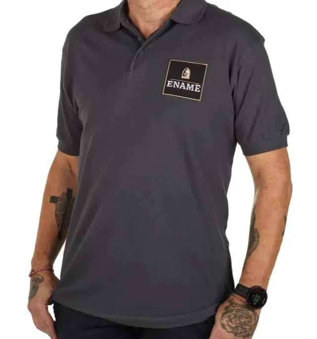 Brouwerij Roman Ename polo grijs 100% katoen
