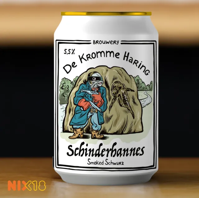 De Kromme Haring Schinderhannes schwarzbier rokerig