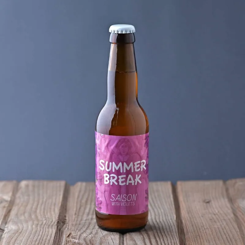 De School X Oriel Summer Break saison bier viooltjes