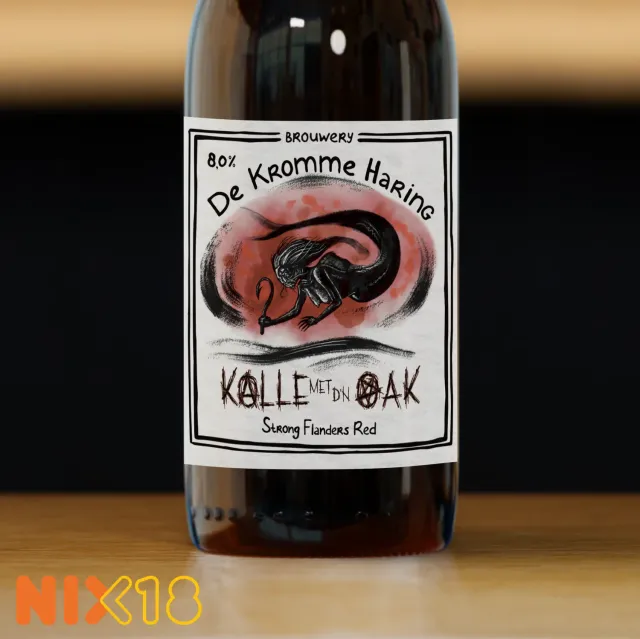 Brouwerij De Kromme Haring Kalle met d'n Oak rood