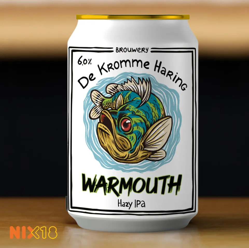 Brouwerij De Kromme Haring Warmouth Hazy IPA bier