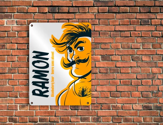 Brouwerij Roman Ramon reclamebord metaal 40x30 cm