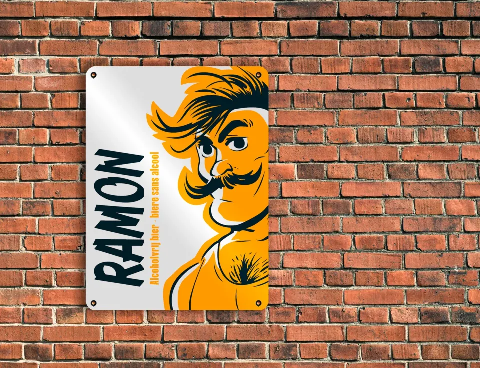 Brouwerij Roman Ramon reclamebord metaal 40x30 cm