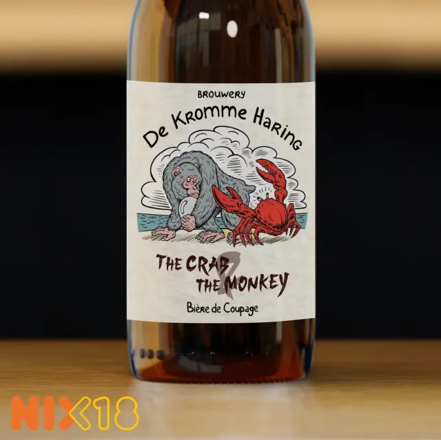 Brouwerij De Kromme Haring The Crab & The Monkey blend bier