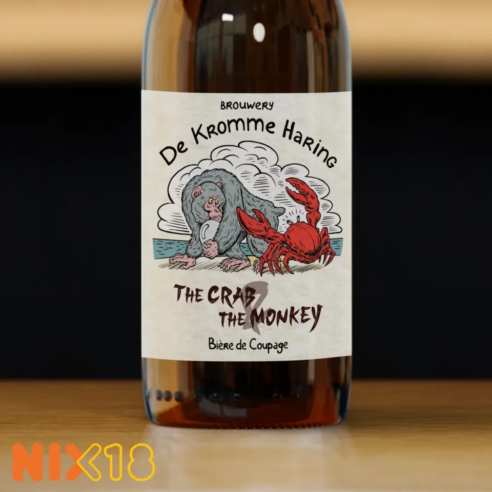 Brouwerij De Kromme Haring The Crab & The Monkey blend bier