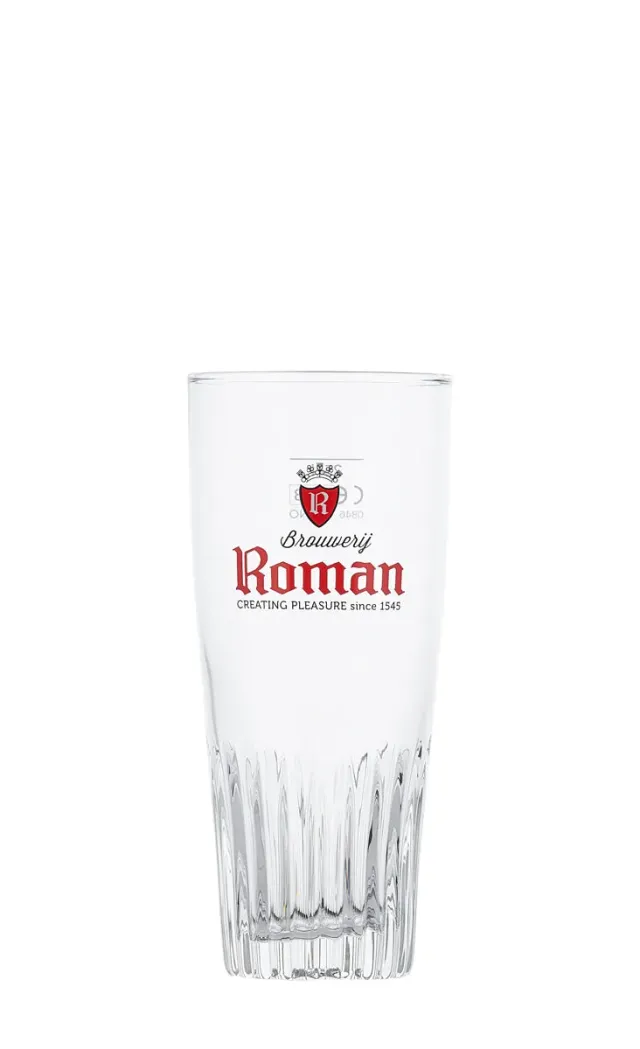 Roman Pils ribbel bierglas 25cl 6 stuks