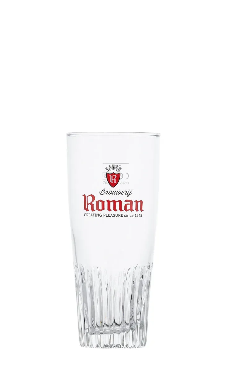 Roman Pils ribbel bierglas 25cl 6 stuks