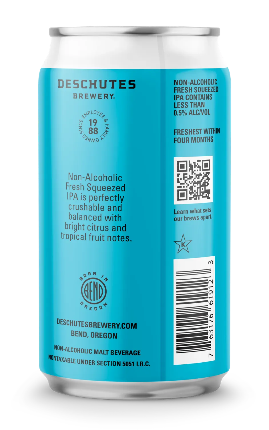 Deschutes Fresh Squeezed IPA alcoholvrij bier 6-pack blik citrus