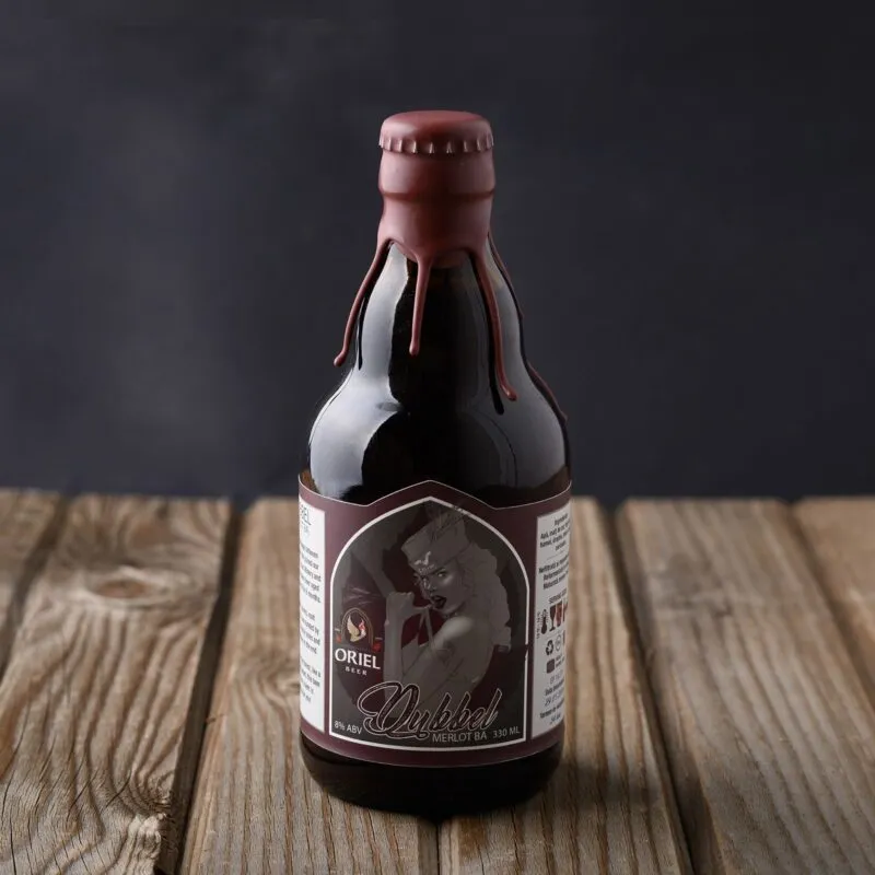 Oriel Dubbel Merlot BA bruin bier 8% merlotvat