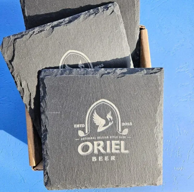 Oriel Stenen Onderzetters Set 4 Stuks bierviltjes