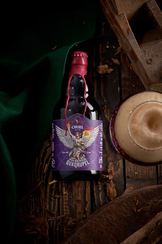 Oriel Beer Quadrupel Irish Whiskey BA speciaalbier vat