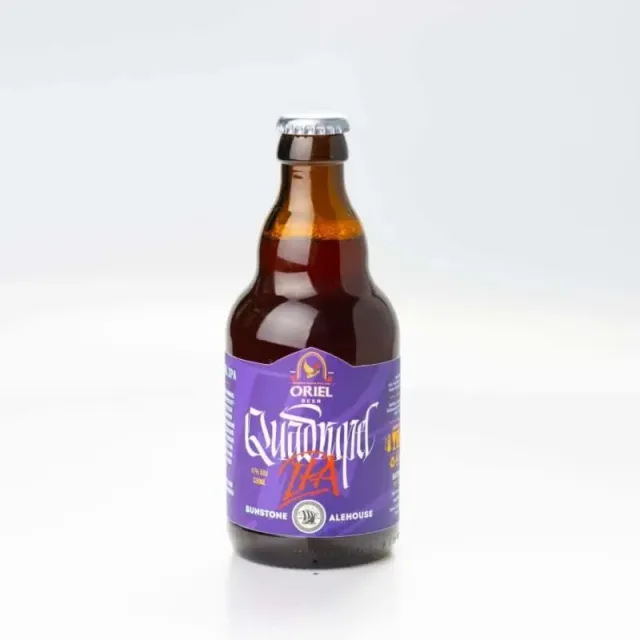 Oriel x Sunstone Quadrupel IPA speciaalbier 11% hop bitter