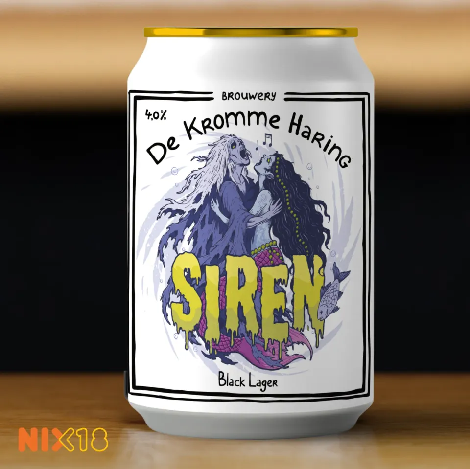 Brouwerij De Kromme Haring Siren black lager donker