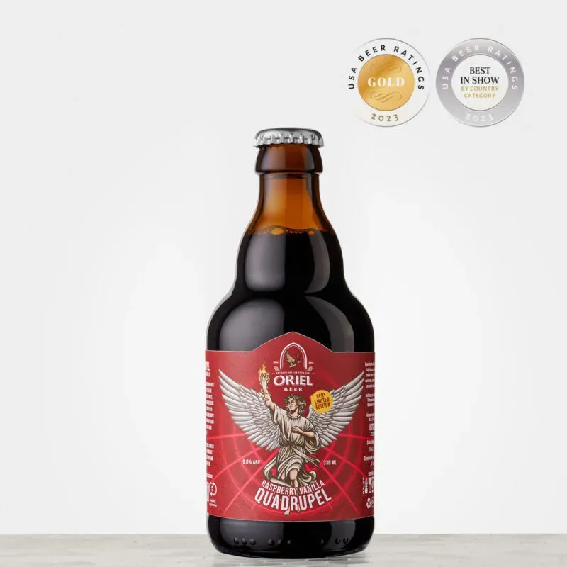 Oriel Quadrupel Raspberry Vanilla #22 bier framboos
