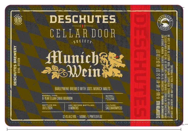 Deschutes Munich Wein barleywine bier bourbonvat 12,4%