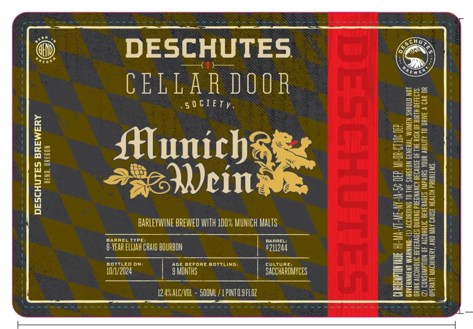 Deschutes Munich Wein barleywine bier bourbonvat 12,4%