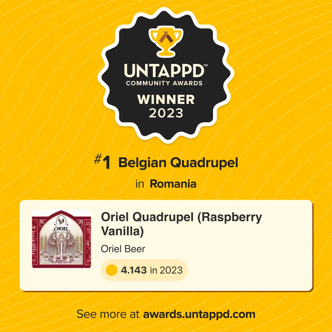 Oriel Quadrupel Raspberry Vanilla quadrupel framboos vanille
