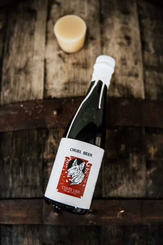 Oriel Cuvée Lisa wild ale bruin bier kersen