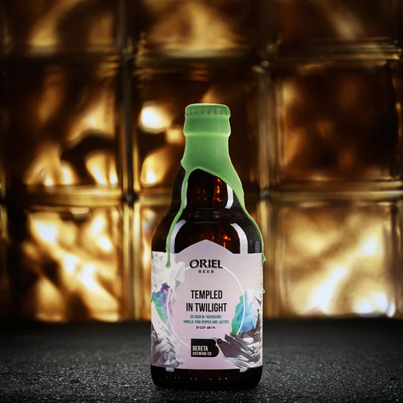 Oriel x Bereta Templed In Twilight BA gose framboos vatgerijpt
